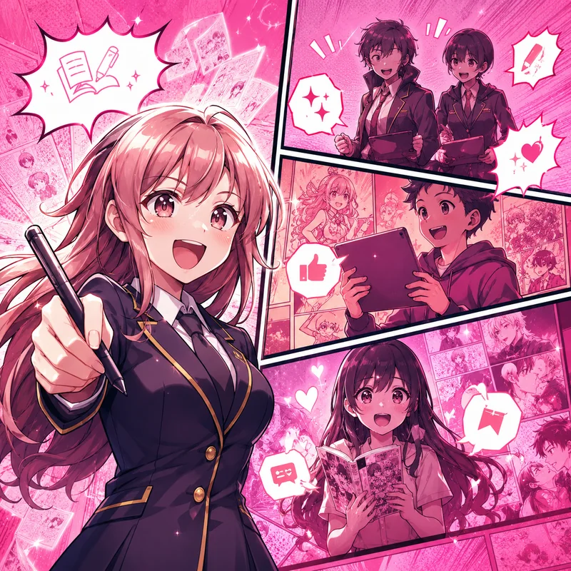 AIZENマンガ:マンガのコマ割りビジュアル
